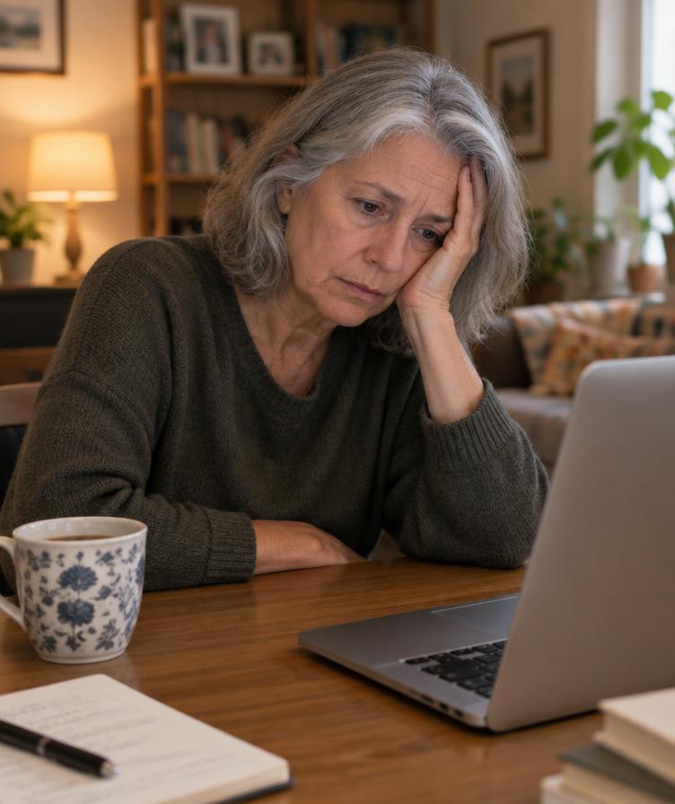 Woman taking a break during a busy day